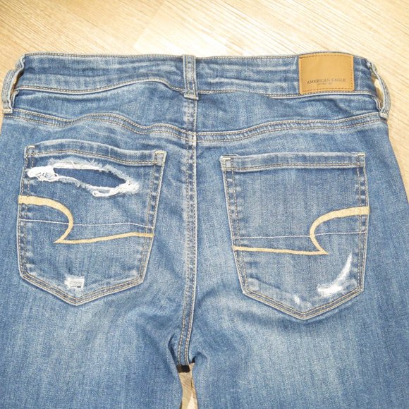 American Eagle Distressed High Rise Jegging Size 4 - Picture 11 of 14